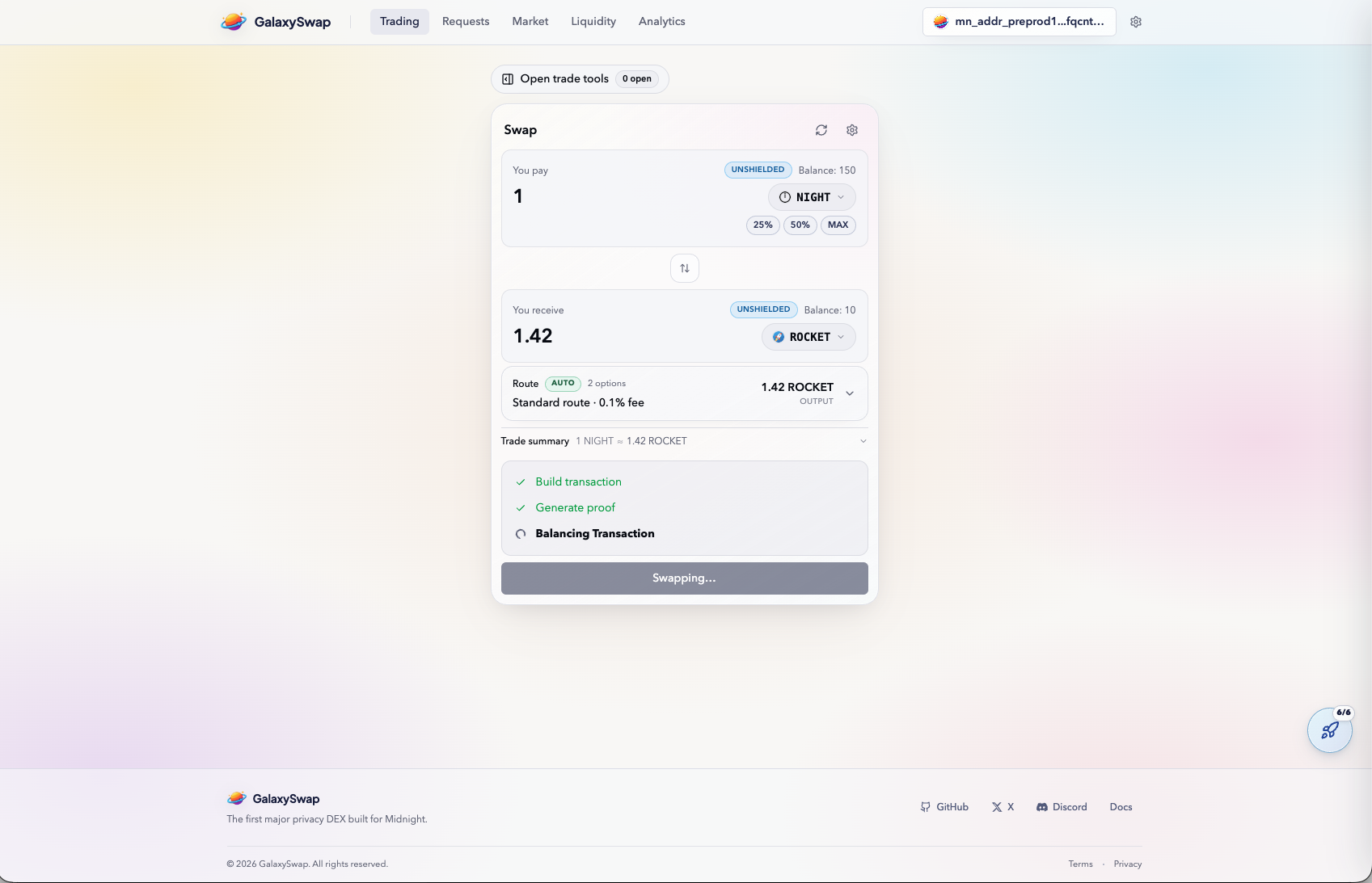 Transaction Progress